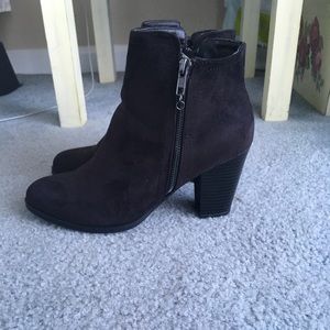 Black Suede Booties